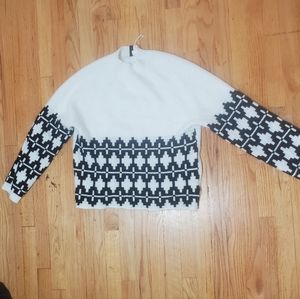 Black and White Turtleneck